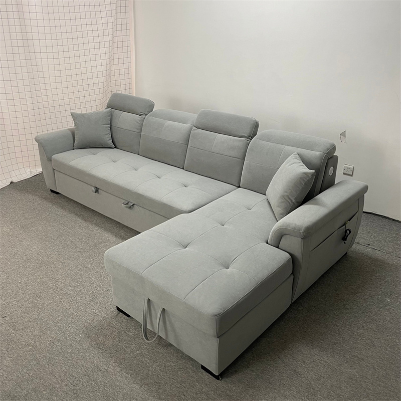 Sectional Sofa with Wireless Charging