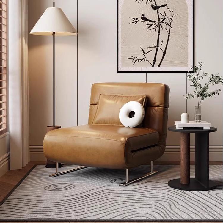 Brown sofa bed